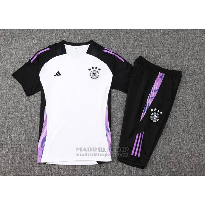 Chandal del Alemania Manga Corta 2024-2025 Blanco - Pantalon Corto